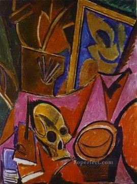 Composición con una calavera 1908 Pablo Picasso Pinturas al óleo